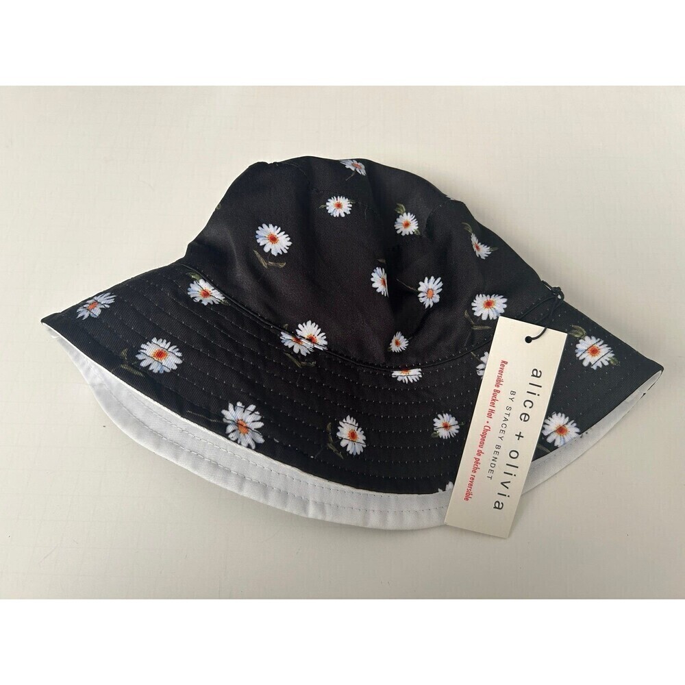 Alice + Olivia Reversible Daisy Print Bucket Hat, OS
